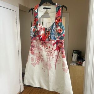 chinese dress ladies Velvet by Graham & Spencer Greta Short Sleeve Linen Mini Dress